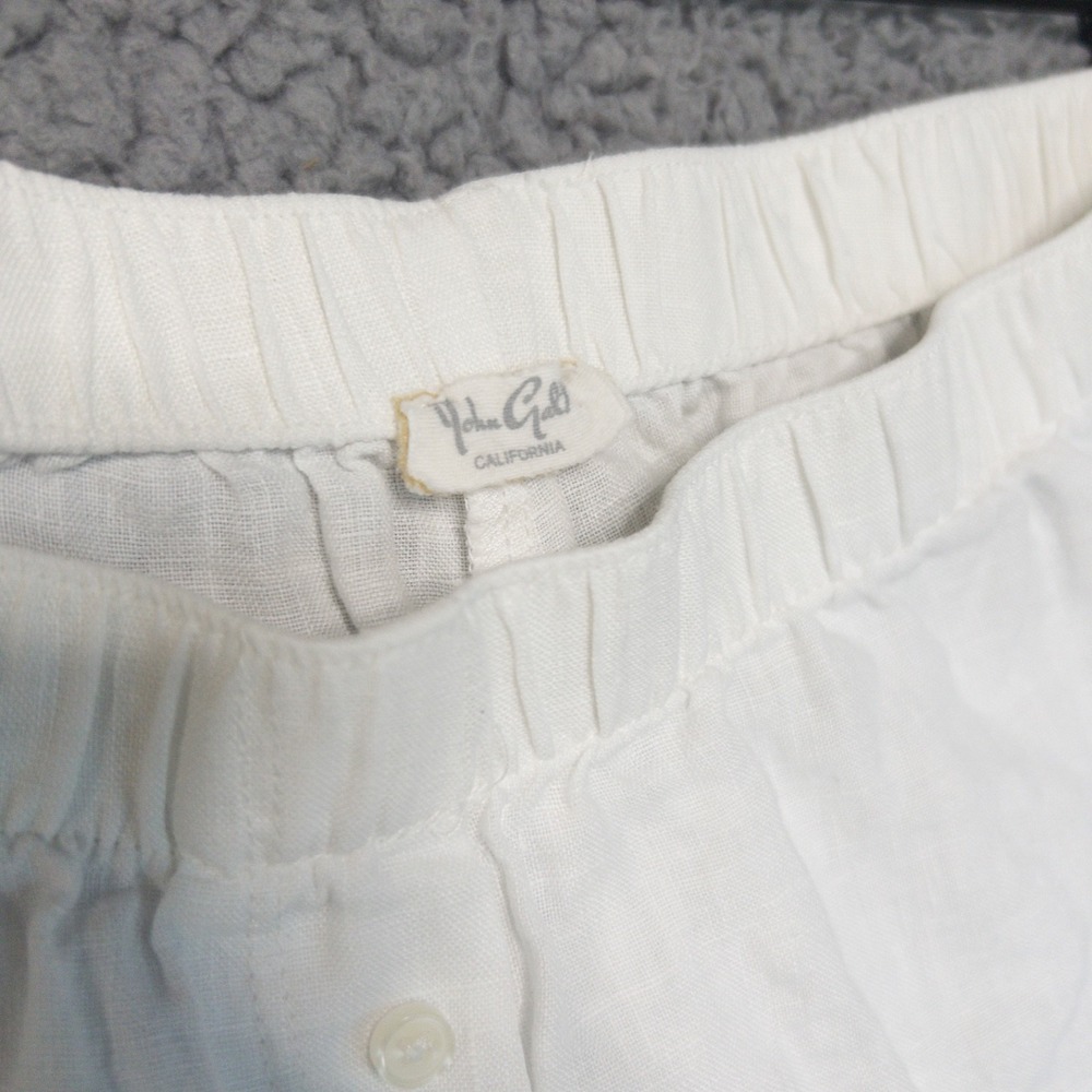 Brandy Melville Keira Linen Boxer Bloomer Lace Trim Pull On Shorts Womens M - Picture 5 of 12